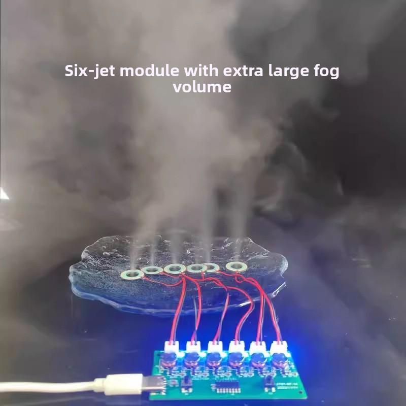 Six-Spray Humidifier Module Atomizer Chip Integrated Board ElectronicDIYFour-Spray Hydration Device Aromatherapy Module