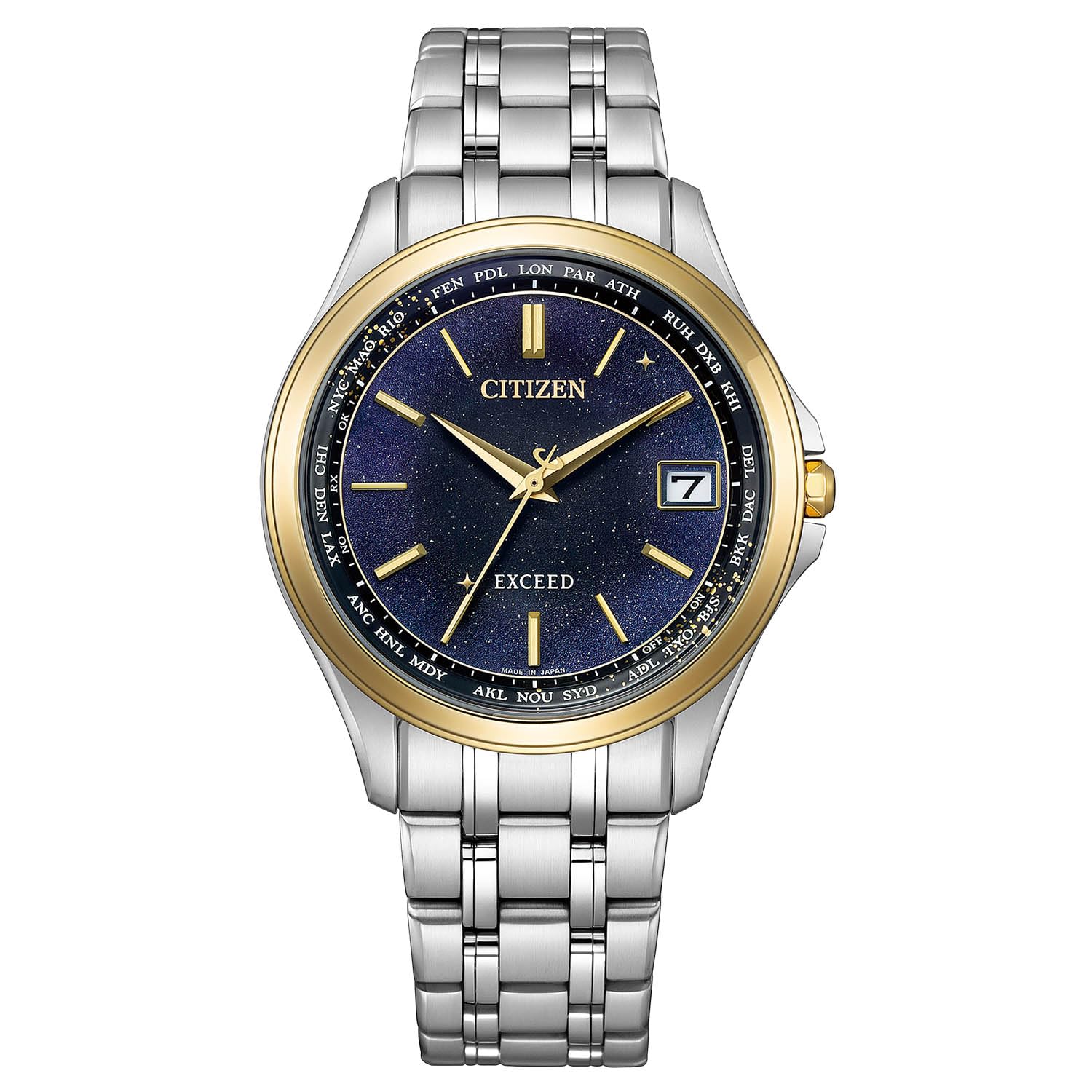 

Радіогодинник Exceed Light Powered Tanabata Motif Limited Pair Model Waterproof Black Silver [Citizen] Eco-Drive Milky Way CB1087-61L для чоловіків