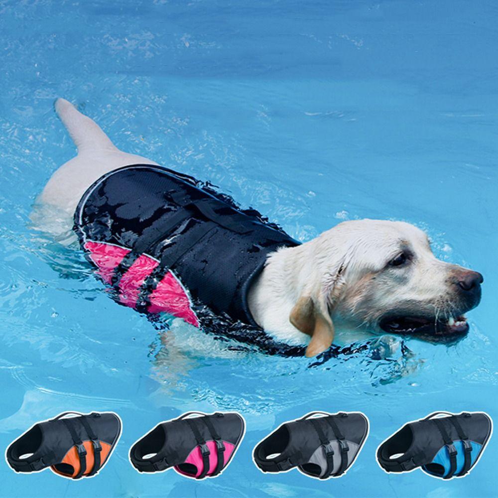 Adjustable Pet Safety Vest Enhanced Buoyancy Dog Swimming Suit Outdoor Activities