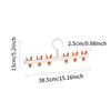 6 Clips Hats Organizer Rack Hanging Peaked Cap Socks Scarf Storage Rack Hanger Multifunctional Closet Wardrobe Storage Holder