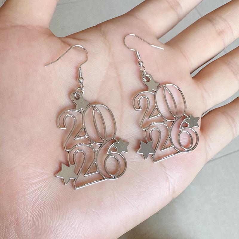 Fashion Star Earrings Comfortable Star Alloy Earrings Party Accessories Earrings Trendy For New Year'S Eve Festive Gathering