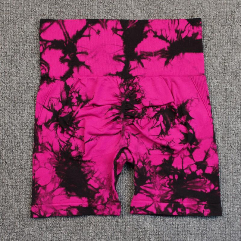 High Waist Seamless Smiling Tie-Dye Yoga Leggings Women Elasticity Slimming Fitness Pants