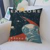 Art Painting Space Retro Alien Travel Landscape Cushion Cover Pillowcase Upholstery Sofa Throw Pillow Home Decor Pillowcas
