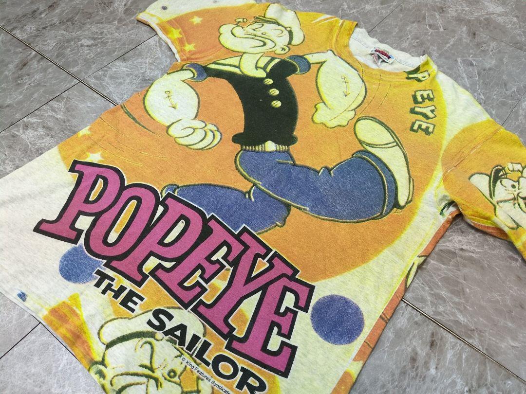

[USED] Made in the USA Popeye AOP All-Over Print Vintage T-Shirt