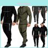 Stylish Men Tracksuit With Hooded Design And Adjustable Waistline For Comfort