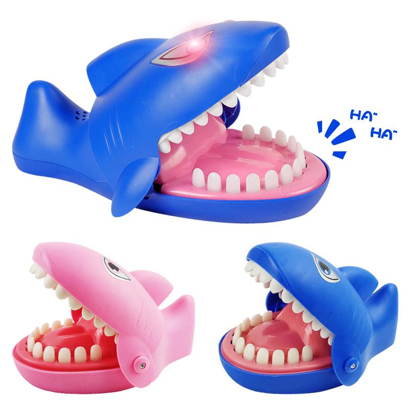 Children'S Whole Cup Decompression Toys, Creative Hand Biting Electric Finger Shark Crocodile Dog, Street Stall Toys