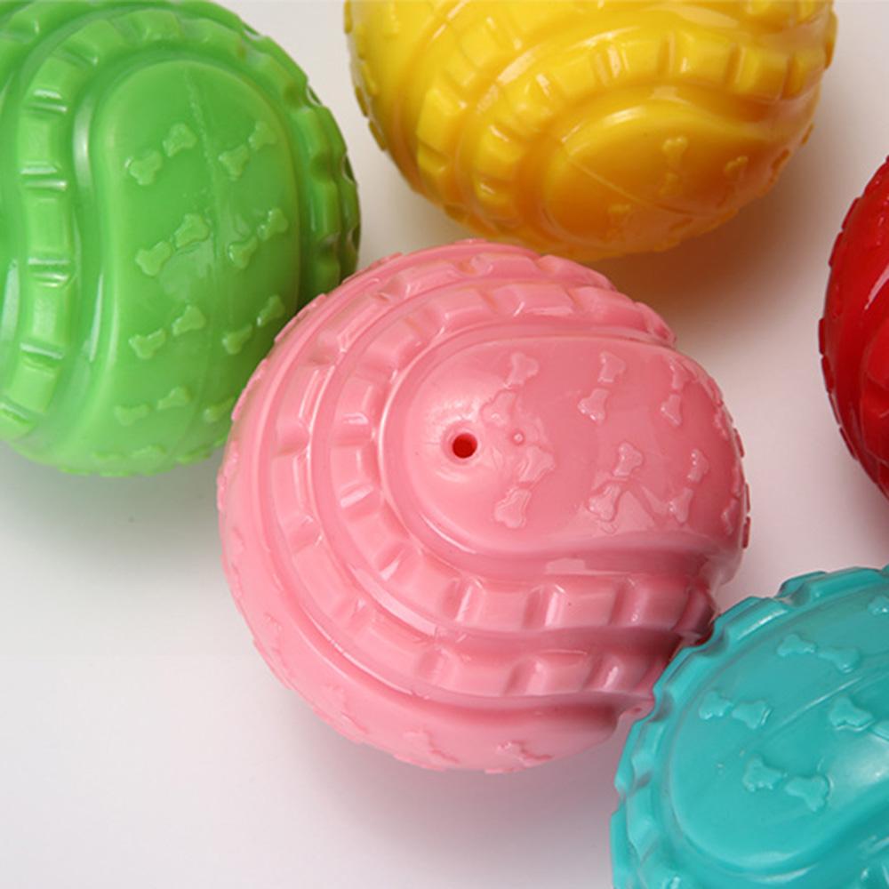 Dog Toy Ball - Durable & Chew-Resistant Elastic Ball for Large Dogs, Squeaky Molar Toy for Teeth Cleaning,