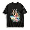 Seaside Parent-child Print Top Warm Holiday Style Casual T-shirt Pure Cotton T-shirt