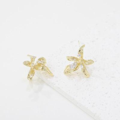 Boucles d'oreilles Clous Fleurs Épanouies de Luxe pour Femme