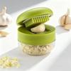 Multifunctional Garlic Press Manual Mincer ABS and Stainless Steel Garlic Slicer Handheld Ginger Masher with Storage Case