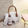 Fashiable Plush Crossbody Bag for Daily Commuting Versatile Single Shoulder Bag Korean Versi Cute Handle Bag