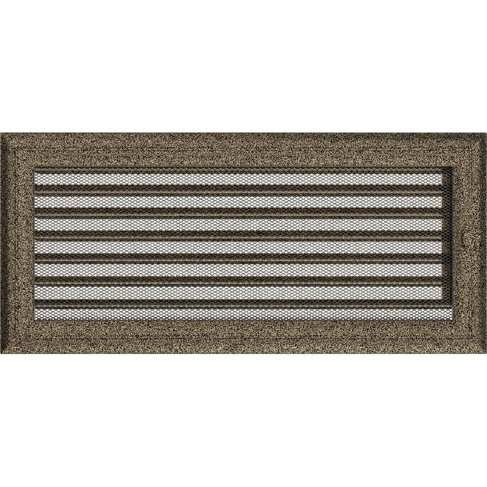 Vent Cover Oskar 17x37 black and gold with blinds