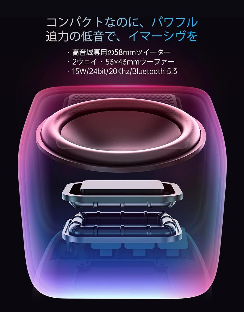 Divoom Ditoo Pro Wireless Enhanced Blue Switch RGB Cute High Sound Pixel Dedicated USB MicroSD Battery Glossy Perfect 5th Generation Speaker, 15W,