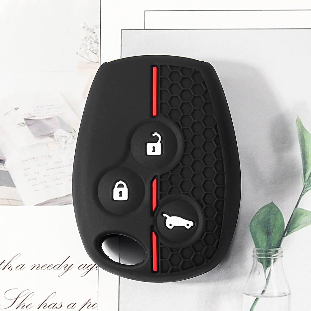 New Silicone Car Key Case For Renault Trafic Clio Duster Logan Dacia Sandero For Nissan Terrano Almera 2/3 Buttons Cover