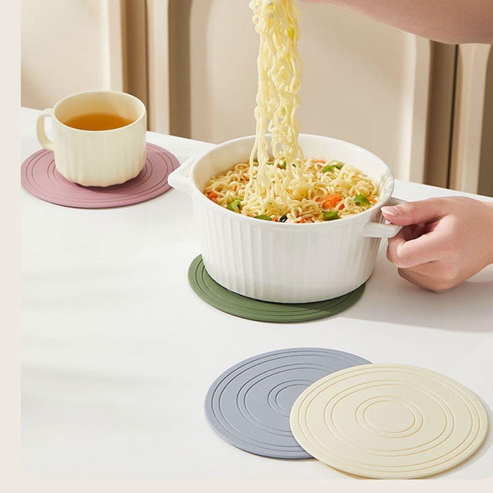 Anti-scalding Cup Mat Non-slip Coaster Minimalist Tableware Mat  Restaurant
