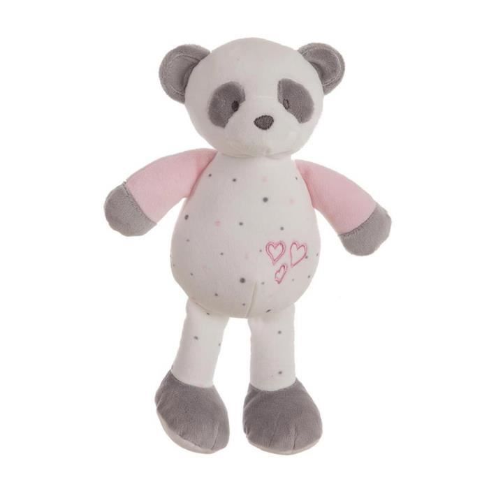 Peluche - LLOPIS - Pandasuave - 28 cm - Rose - Bébé - Mixte
