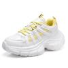 Fashon Sneakers Women White Shoes Soft Casual Ladies Chunky Sneakers Breathable Thick Sole Height Increasing 5cm