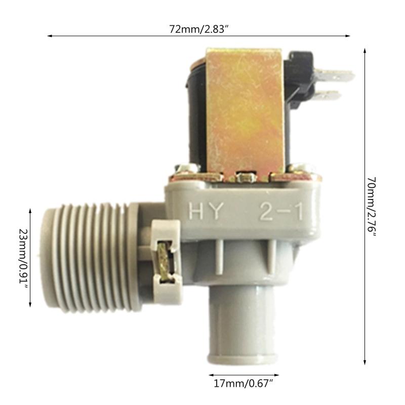 Elettrovalvola acqua filettata da 3/4" Ingresso aria acqua Valvola lavatrice normalmente chiusa 12V/24V/110V/220V Facile da installare