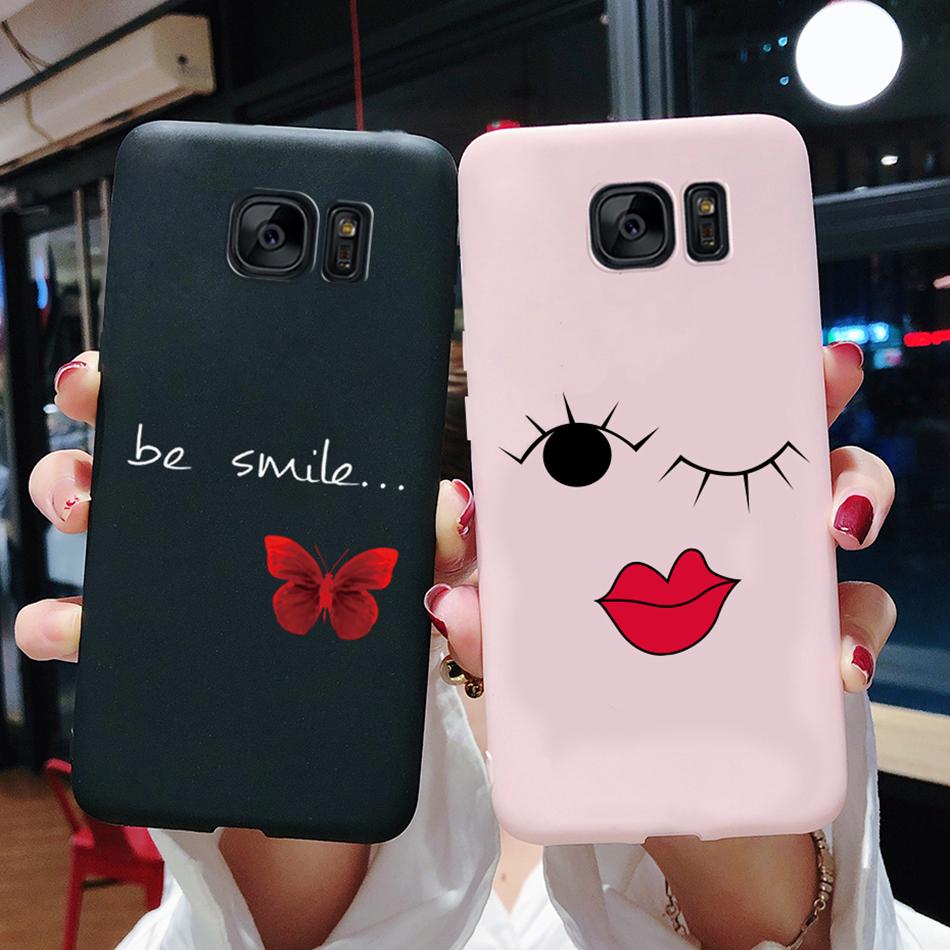 Cute Cat Cactus Silicone Case For Samsung Galaxy S6 Edge S7 Edge Cover Soft Slim Funda For Samsung S6 S7 Edge S6edge S7edge Case