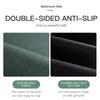 Arc-Shaped Diatomite Bath Mat - Non-Slip Shower Door Mat, Super Absorbent & Quick Dry, Double-Sided Grip, Soft Breathable