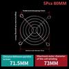 5Pcs 60Mm 80Mm 92Mm 120Mm 150Mm Fan Grill Cooling Fan Grill Metal Iron Nets For Axial Cooling Fans Computer Fan Accessories