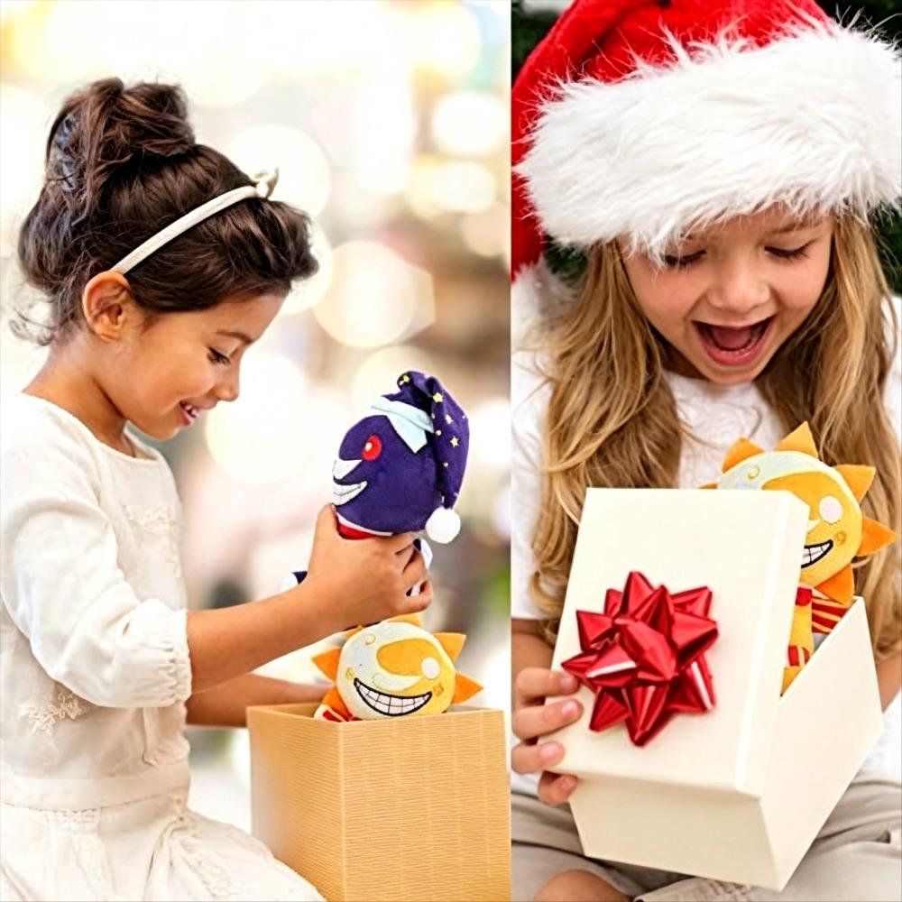 Peluche Sundrop e Moondrop Security Breach, Figura di Clown e Peluche da Collezione Giocattoli Peluche Compleanno Natale Ragazzi