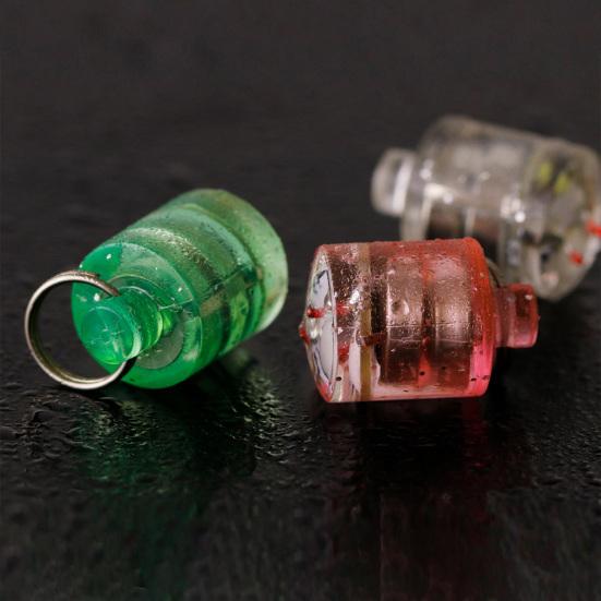 Fish Trap Light Mini Cylindrical LED Three Color Flashing Fishing Lamp for Angling