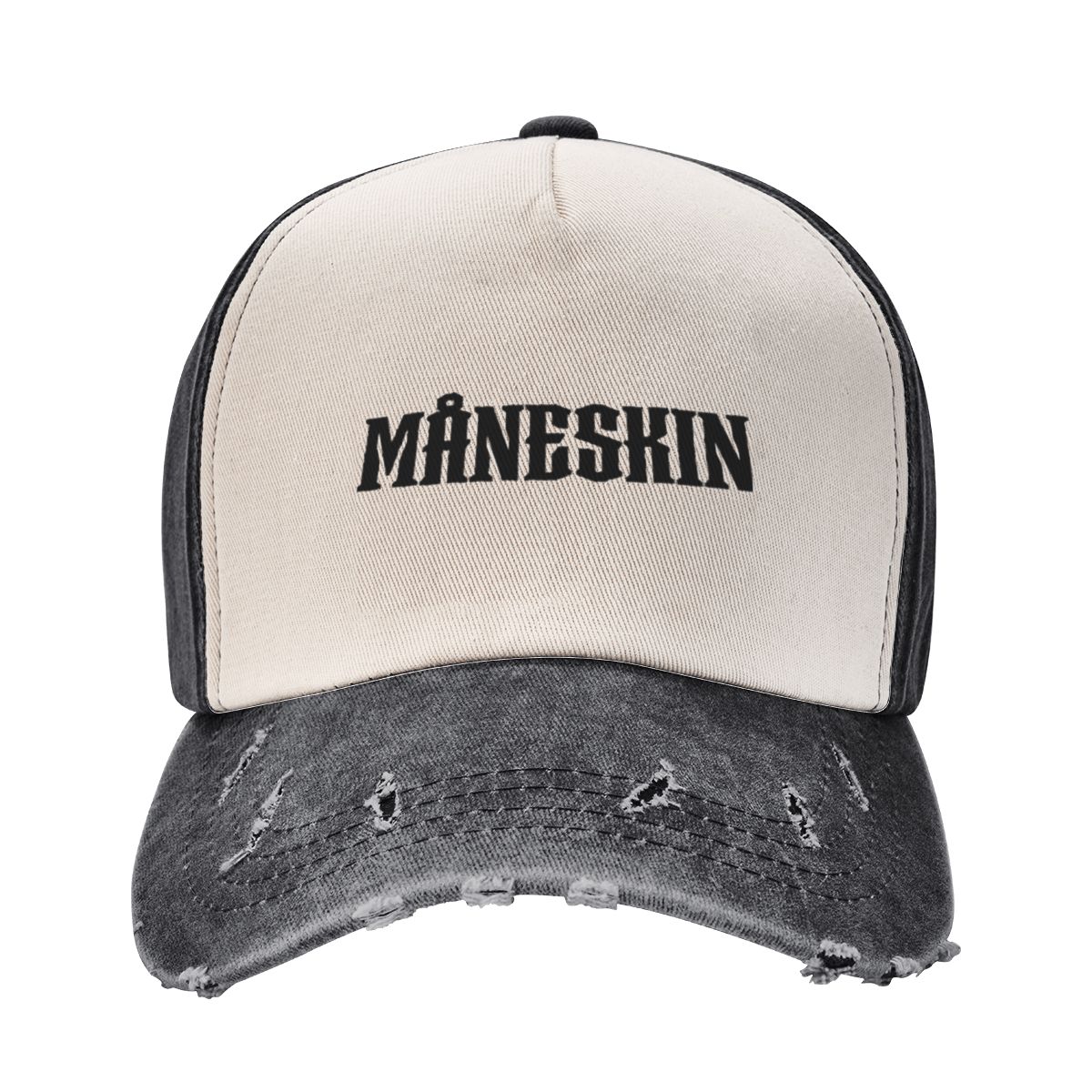 

Аксессуары для рок-группы Maneskin, женская бейсболка унисекс, джинсовая кепка с потертостями, винтажная уличная летняя кепка One Size