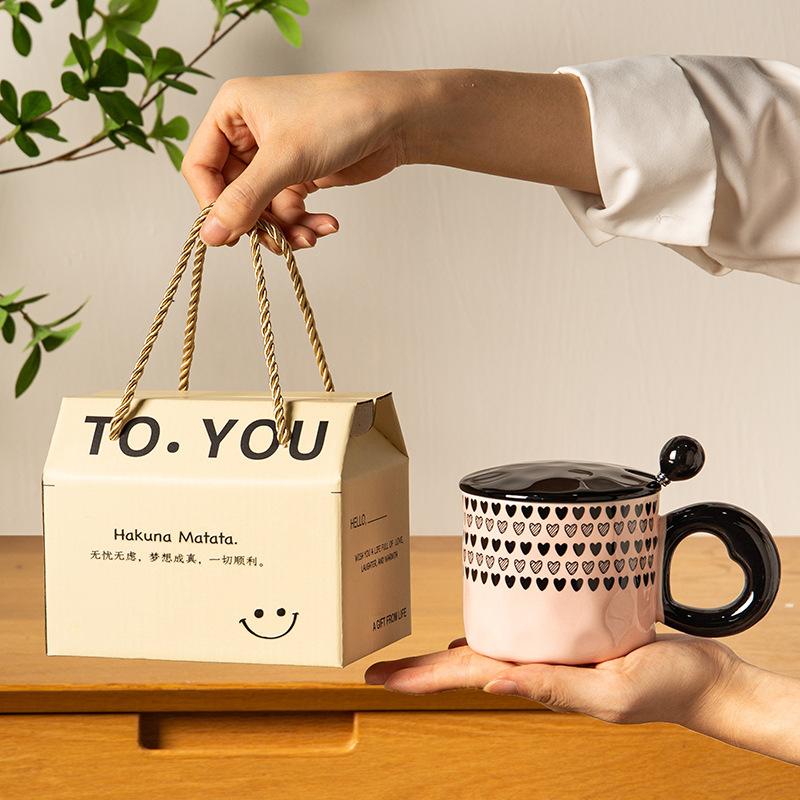 Graduation Gift To Teacher Student Gift Souvenir Girl Ceramic Mug Water Cup Practical Cup Gift Box Men