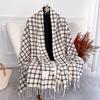 NEW Luxury Cashmere Women Plaid Scarf Winter Warm Shawl and Wrap Bandana Pashmina Long Tassel Female Foulard Thick Blanket
