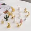 Ceramic Creative Elephant Rabbit Home Bedroom Makeup Desk Ring Necklace Jewelry Rack Ornament Animal Showcase Small Ornament