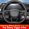 Für Chery Tiggo 4 Pro 2020-2023 PU Auto Lenkradbezug Atmungsaktiv Anti-Rutsch PU-Leder Auto Dekoration Salon Interieur