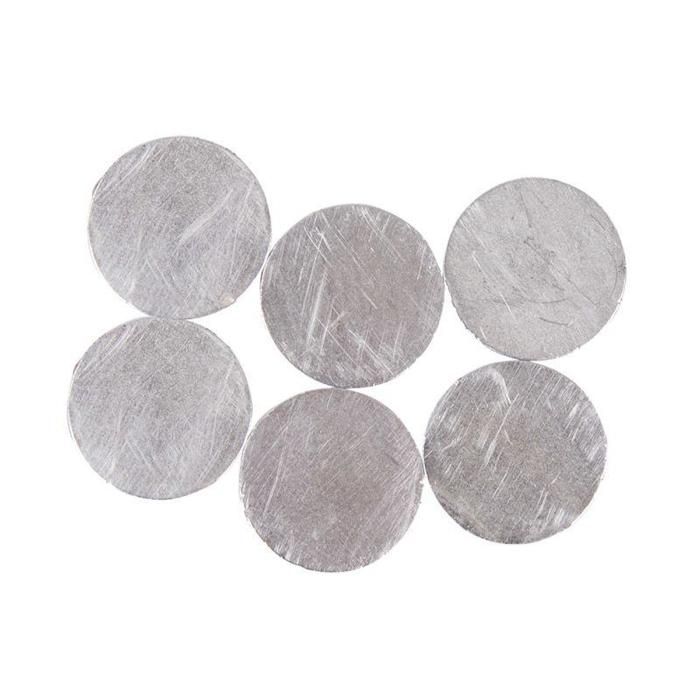 6 aimants autocollants 15 mm