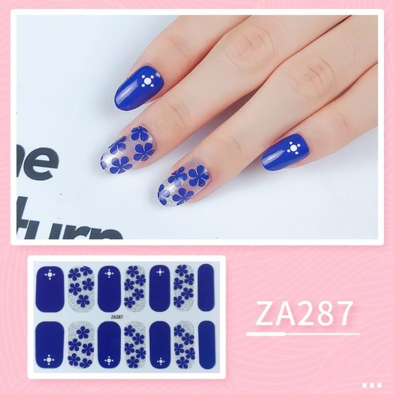 Leopard Print Small Fresh Waterproof Long-lasting 3D Nail Sticker Patch Removable Wear Nail Sticker Full Stick