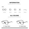 Ultralight Business Titanium Alloy Reading Glasses Men Anti Blue Light Presbyopia Eyewear High Quality Eyeglasses with Diopter