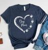Personalized Dog Mom Shirt With Names, Dog Mama Shirt, Gifts For Dog Lover
