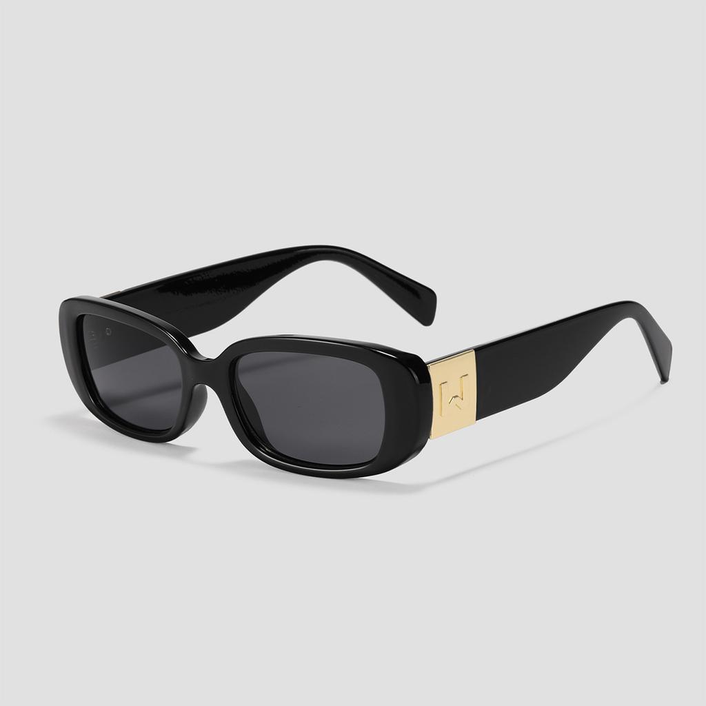 Letter Glasses Y2010-W Rectangular Sunglasses For Women Ins Large Frame Retro Sunglasses For Men