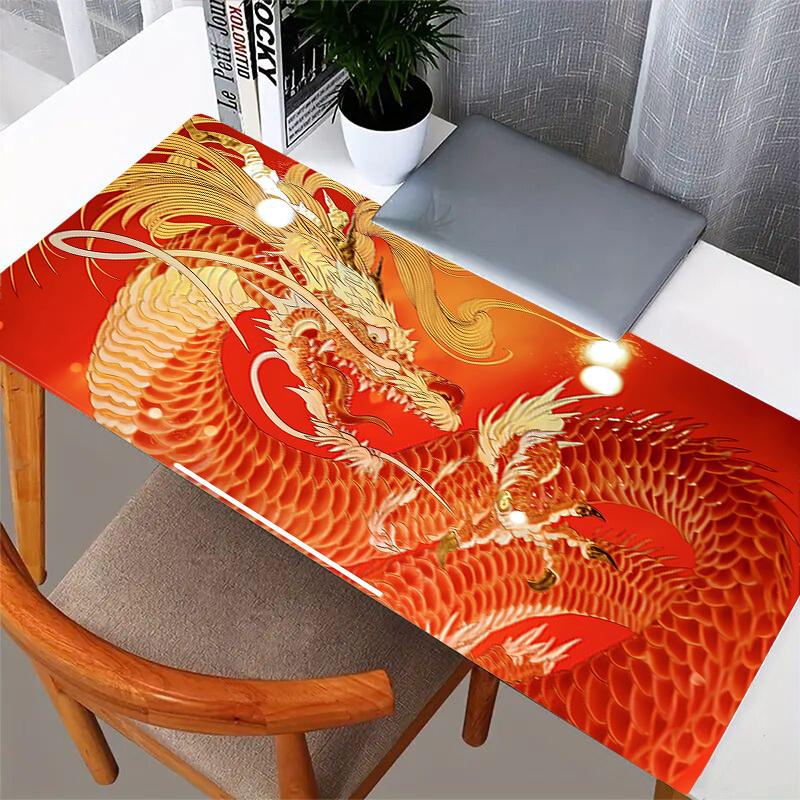 1pc Golden Dragon Illustration Computer Pad  Mouse Pads for Desk,Gamers and Office Use 020272
