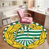 Hammarby IF Print Round Rug, Washable Floor Carpet, For Entryway Dorm Laundry Room Office Study, Home Decor Birthday Christmas Gift