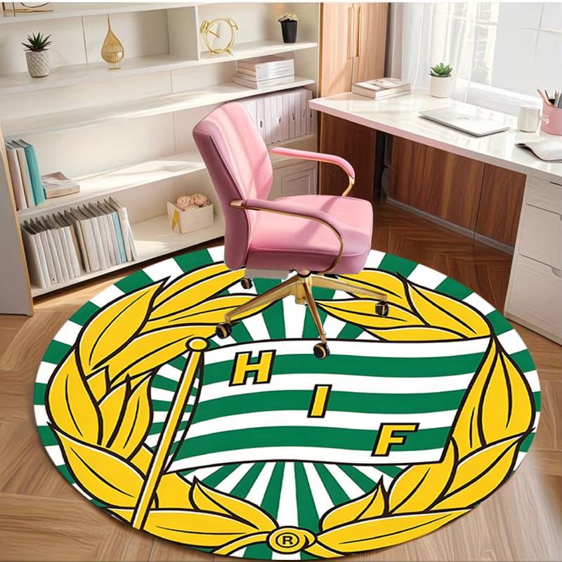 Hammarby IF Print Round Rug, Washable Floor Carpet, For Entryway Dorm Laundry Room Office Study, Home Decor Birthday Christmas Gift
