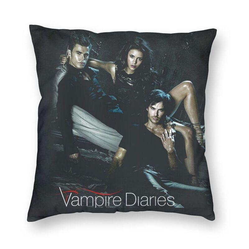 Federa Cuscino The Vampire Diaries Stampa 3D Double-Sided Horror Serie TV Cuscino Decorativo per Auto Personalizzato Decorazione Casa