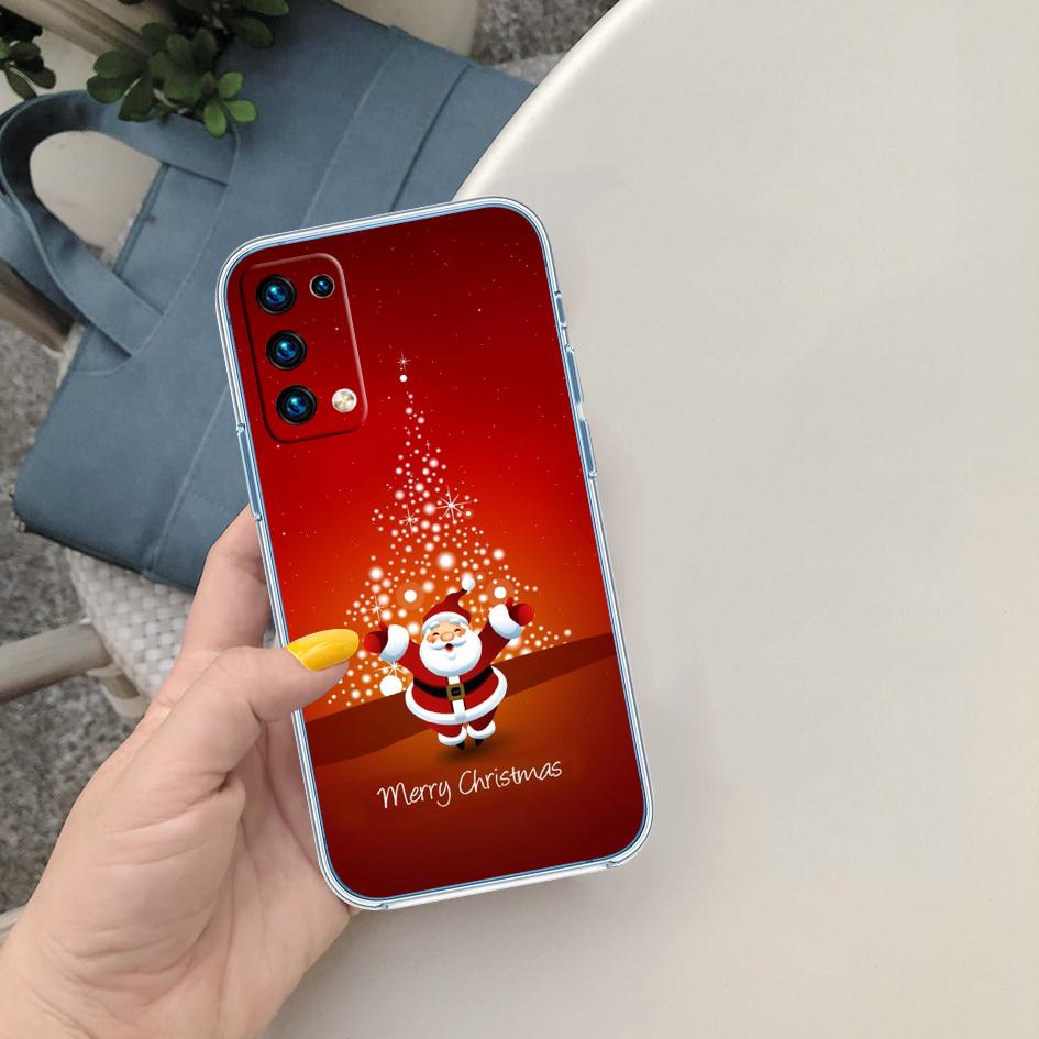 

Merry Christmas Deer Gift Transparent Phone Case for Motorola Moto Edge 20 30 40 50 S30 Fusion Ultra Pro Neo Lite + G200 G23 Motorola Edge 50 Neo