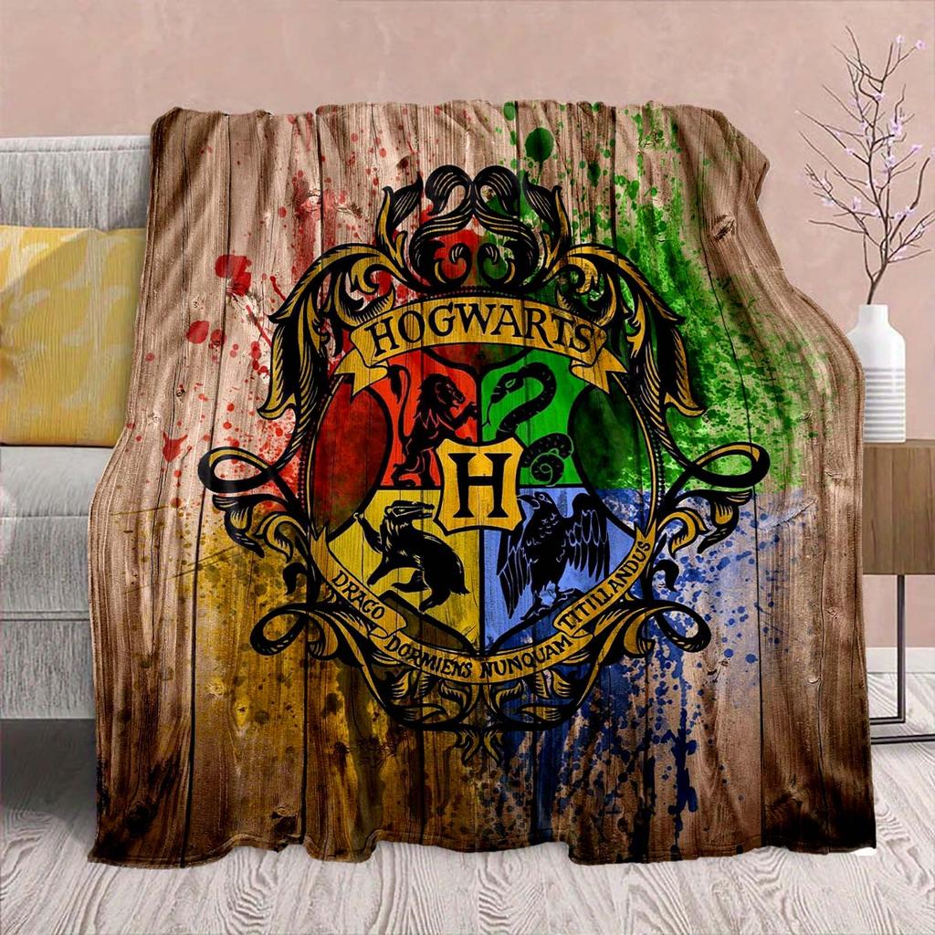 Harry Potter Magic Owl Flannel Blanket - Soft Warm Perfect for Sofa, Bedding Camping Travel Office Home Decor -QJY