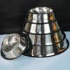 Stainless Steel Dog Bowl Anti-knock Medium and Large Dog Dog Basin Pet Products Non-slip and Drop-resistant Thickened Pet Bowl