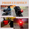 Motorcycle Rear Fender License Plate Bracket 12V For Enduro Off-Road Bike CRF YZ Motobike Tail Light Brake Lamp For BETA RR
