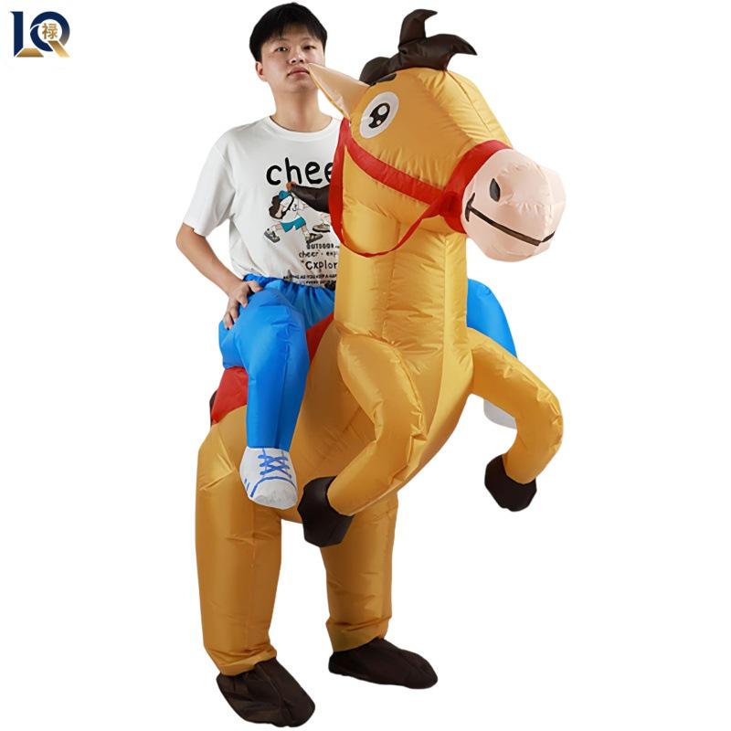 Şişme Caz Atı Kostümü - Cadılar Bayramı veya Noel Partileri İçin Mükemmel