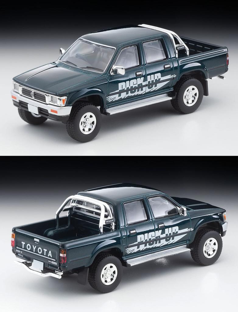 Tomica Limited Vintage Neo Toyota Hilux 4WD Double Cab Option Equipped Vehicle Green 95 Year Completed Product 318972 1/64 LV-N255b SSR-X