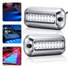 27LED 12V Transom Underwater Pontoon Ship Boat Accessories Stainless Steel Waterproof Marine Light IP68