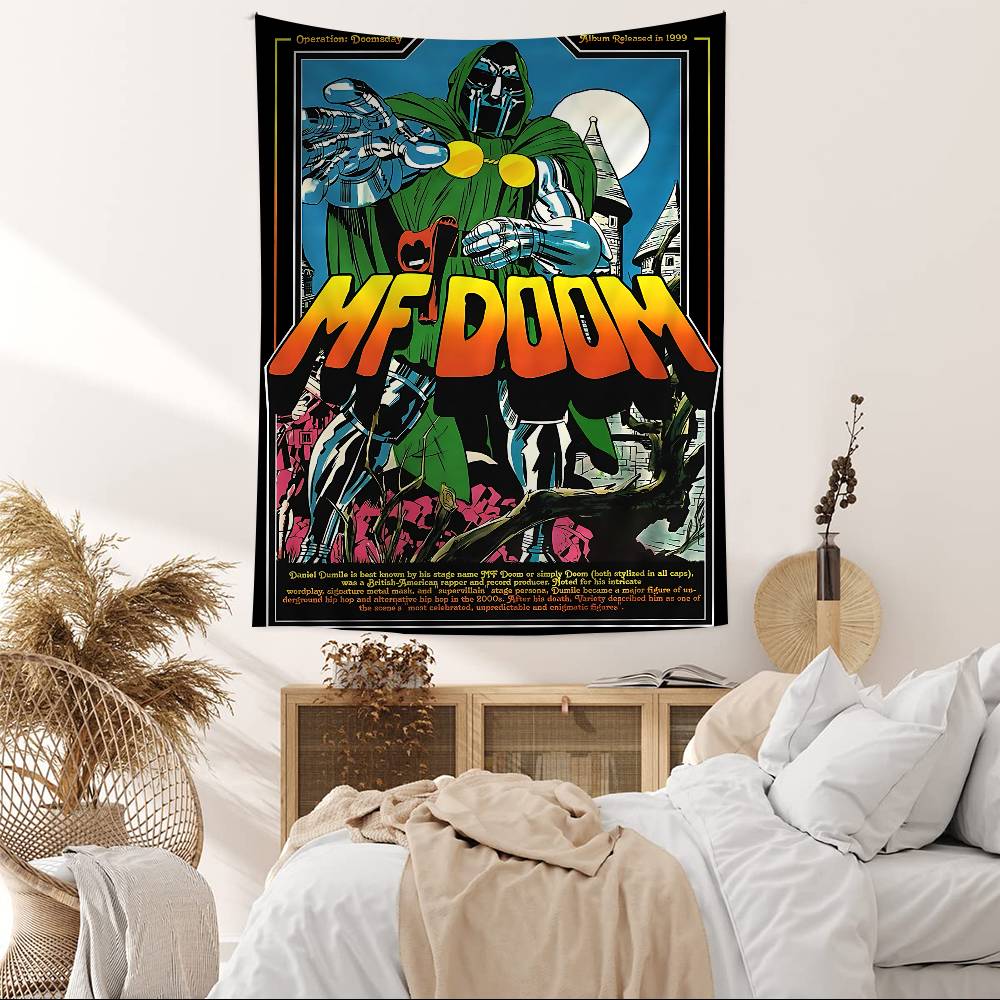 Mmf Ddoom Printed Large Wall Tapestry Art Science Fiction Room Home Decor Decor Blanket