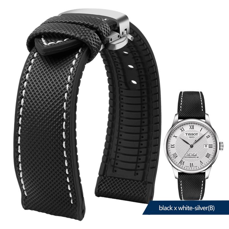 Nylon Silicone Bottom Watch Band Strap for Seiko PROSPEX Series Canvas Rubber Waterproof Outdoor Sports Watchband 20mm 21mm 22mm